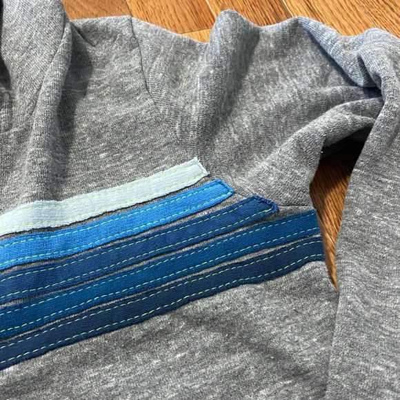 Aviator Nation blue striped zip hoodie - Picture 4 of 5